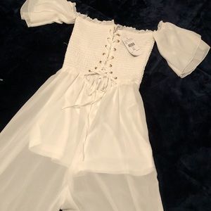 NWT Fashion Nova White Jumpsuit